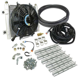 BD Diesel 1030606-1/2 Auxiliary Transmission Cooler with 1/2" Lines