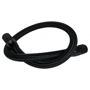 Fleece FPE-CLNTBYPS-HS-CRVP-BLK Common Rail/VP44 Cummins Coolant Bypass Hose (Black Nylon Braided)