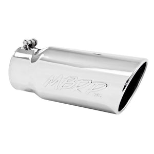 MBRP T5051 Angled Rolled Edge Single Wall Exhaust Tip (4" In x 5" Out x 12" L)