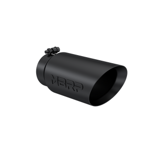 MBRP T5053BLK Black Angled Dual Walled Exhaust Tip (4" In x 5" Out x 12" L)