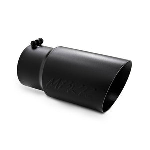 MBRP T5074BLK Black Angled Exhaust Tip (5" In x 6" Out x 12" L)