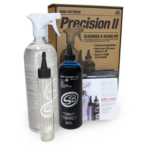 S&B Filters 88-0009 Precision II: Cleaning & Oil Kit - Blue Oil