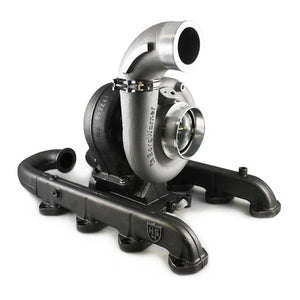 H&S Motorsports 122007-64-01 SX-E Turbo Kit - Billet 64mm Inducer - Textured Black Powdercoat