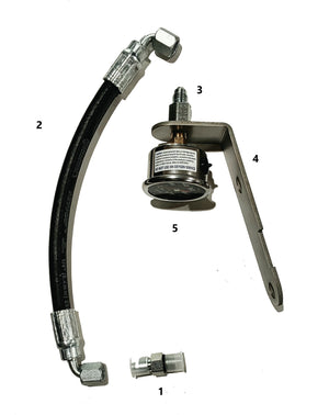 Dfuser 1001103 Engine Fuel Pressure Gauge Kit