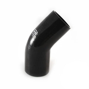 H&S Motorsports 5620SB-12 3” X 2.75” Silicone 45° Elbow Hose (Black 5 Ply)