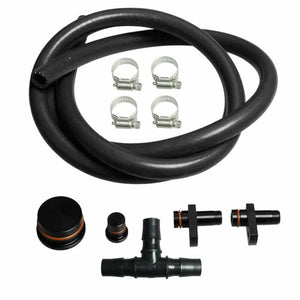 Dfuser 1002538 PCV Reroute Kit with 8 ft Hose & Resonator Plug