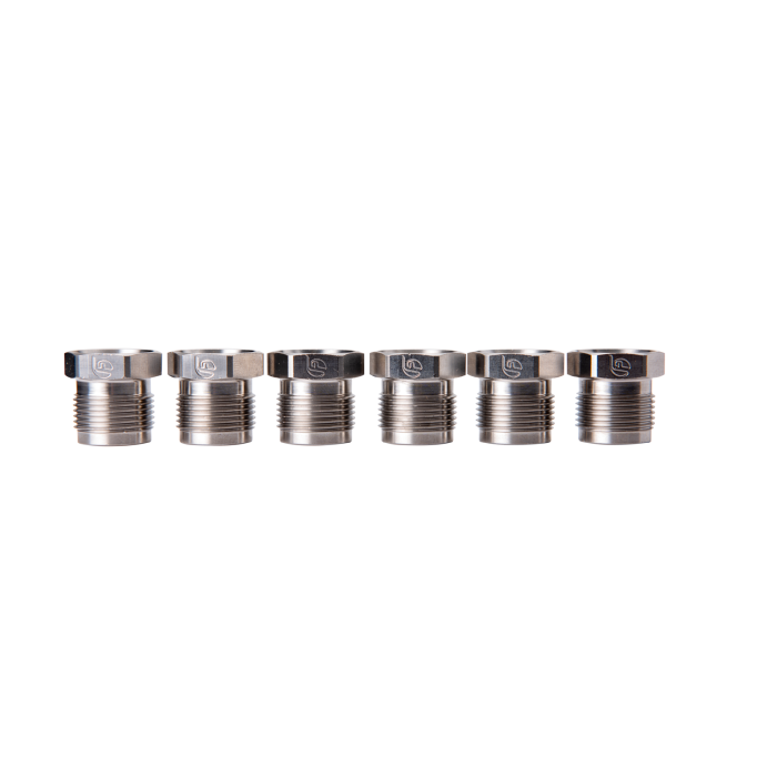 Fleece FPE-CUMM-SSFTN Stainless Steel Fuel Supply Tube Nuts for 5.9/6.7L Cummins