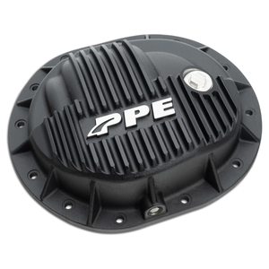 PPE 138051220 9.5"/9.76"-12 Rear Axle Heavy-Duty Cast Black Aluminum Rear Differential Cover