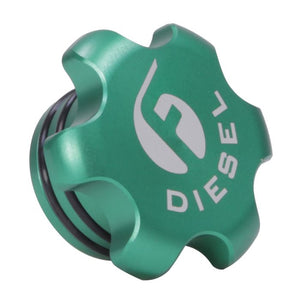 Fleece FPE-FC-1316-GRN Green Anodized Billet Fuel Cap