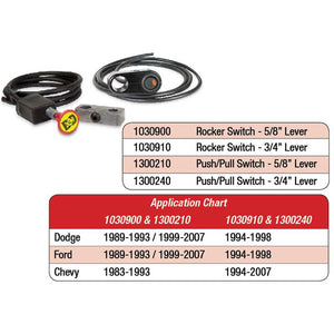 BD Diesel 1300240 3/4" Manual Trans Push/Pull Switch Kit