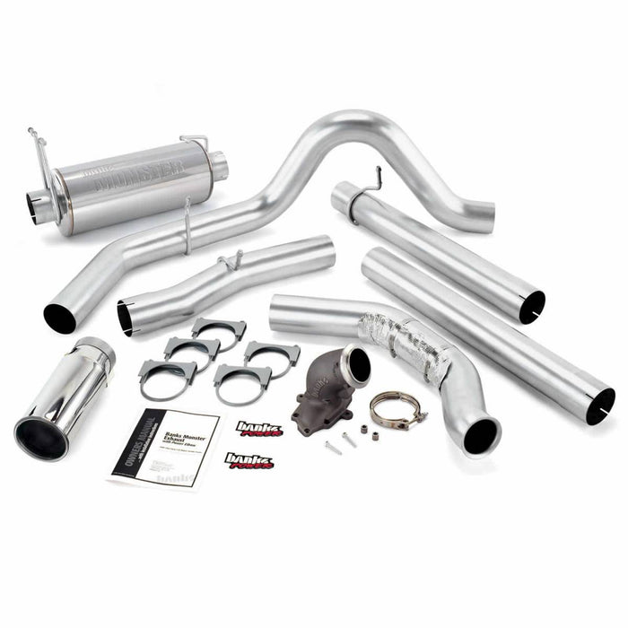 Banks Power 48658 4" Single Monster Exhaust System with Power Elbow