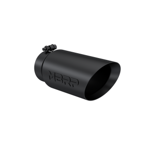 MBRP T5053BLK Black Angled Dual Walled Exhaust Tip (4" Inlet, 5" Outlet)