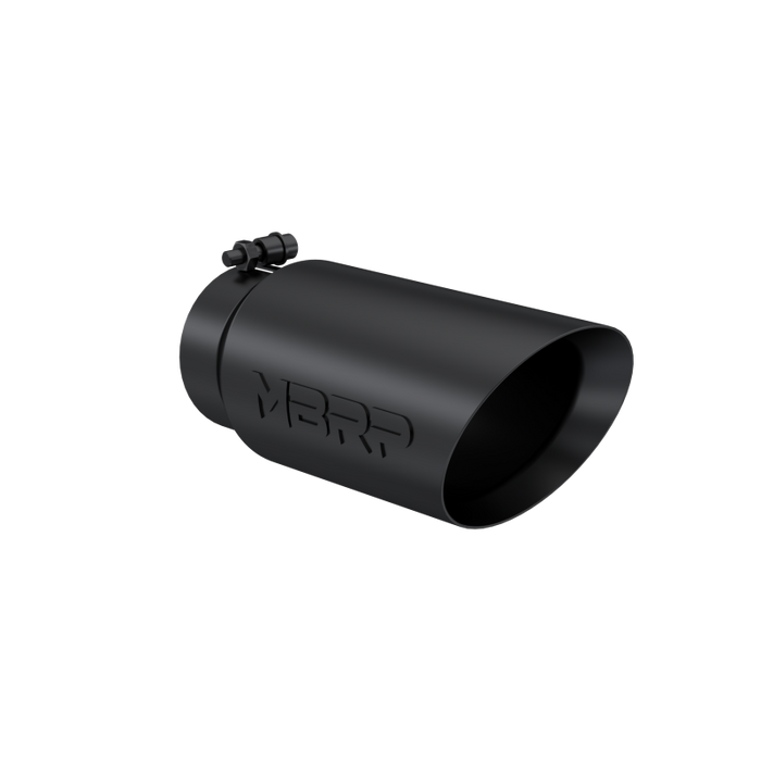 MBRP T5053BLK Black Angled Dual Walled Exhaust Tip (4" Inlet, 5" Outlet)