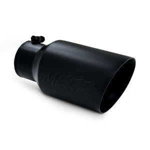 MBRP T5072BLK Black Angled Exhaust Tip (4" Inlet, 6" Outlet)